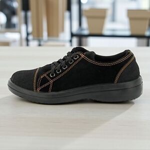 LeMaitre Paraboline Protective Footwear Suede Women's Black Safety Shoes ISO